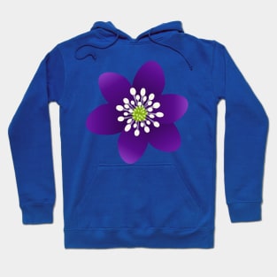 Purple flower Hoodie